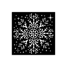 KSTDS52 Maska Stamperia The Owl's House -Media Stencil 12x12cm -  Snowflake