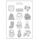 K3PTA5675 Forma Stamperia Candy Christmas  Soft Mould A5 Elements