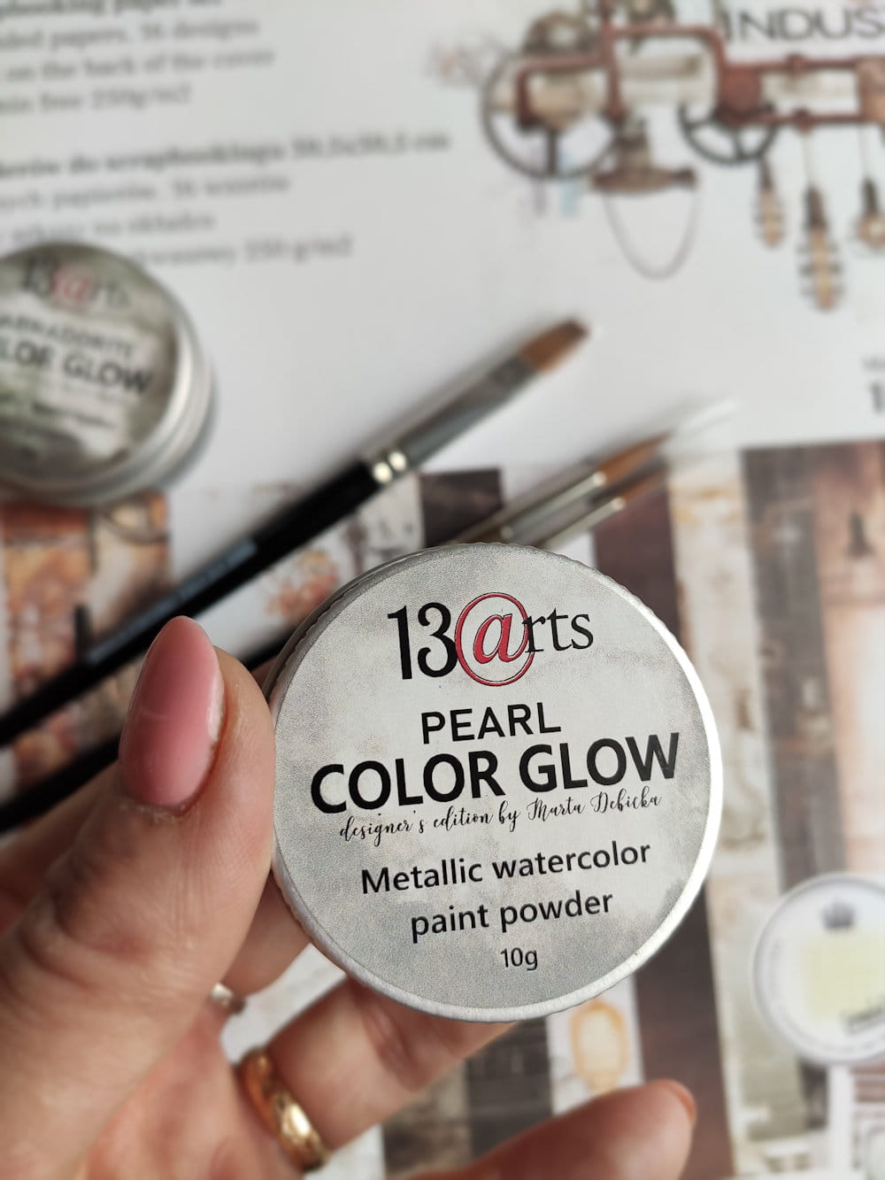 ARTGLO28 Farba akwarelowa w proszku COLOR GLOW Pearl