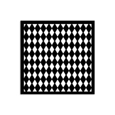 KSTDS54 Maska Stamperia Alice in Christmas   -Media Stencil 12x12cm Rhombus Pattern