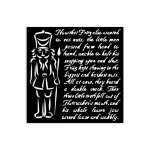 KSTDS58 Maska Stamperia Alice in Christmas   -Media Stencil 12x12cm Soldiers