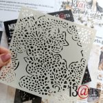 ARTBLV16 Maska-Stencil Lace elegance, BLACK VELVET