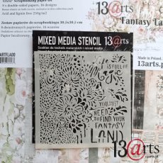 ARTFLA17 Maska-Stencil Life is full of magic, FANTASY LAND