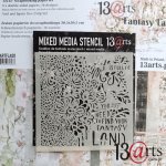 ARTFLA17 Maska-Stencil Life is full of magic, FANTASY LAND