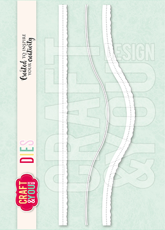 CW365 Wykrojnik /Die - Old Frame borders / Wykrojniki brzegowe długie - Craft&You Design