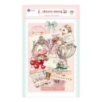 PM981952 Cherry Sweet Ephemera Pink Dreams- dodatki papierowe Ephemera Prima 76szt