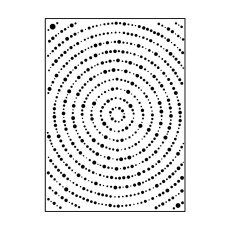 100605-346 Folder do embossingu 10,7x14,6cm - Tree Ring Dots