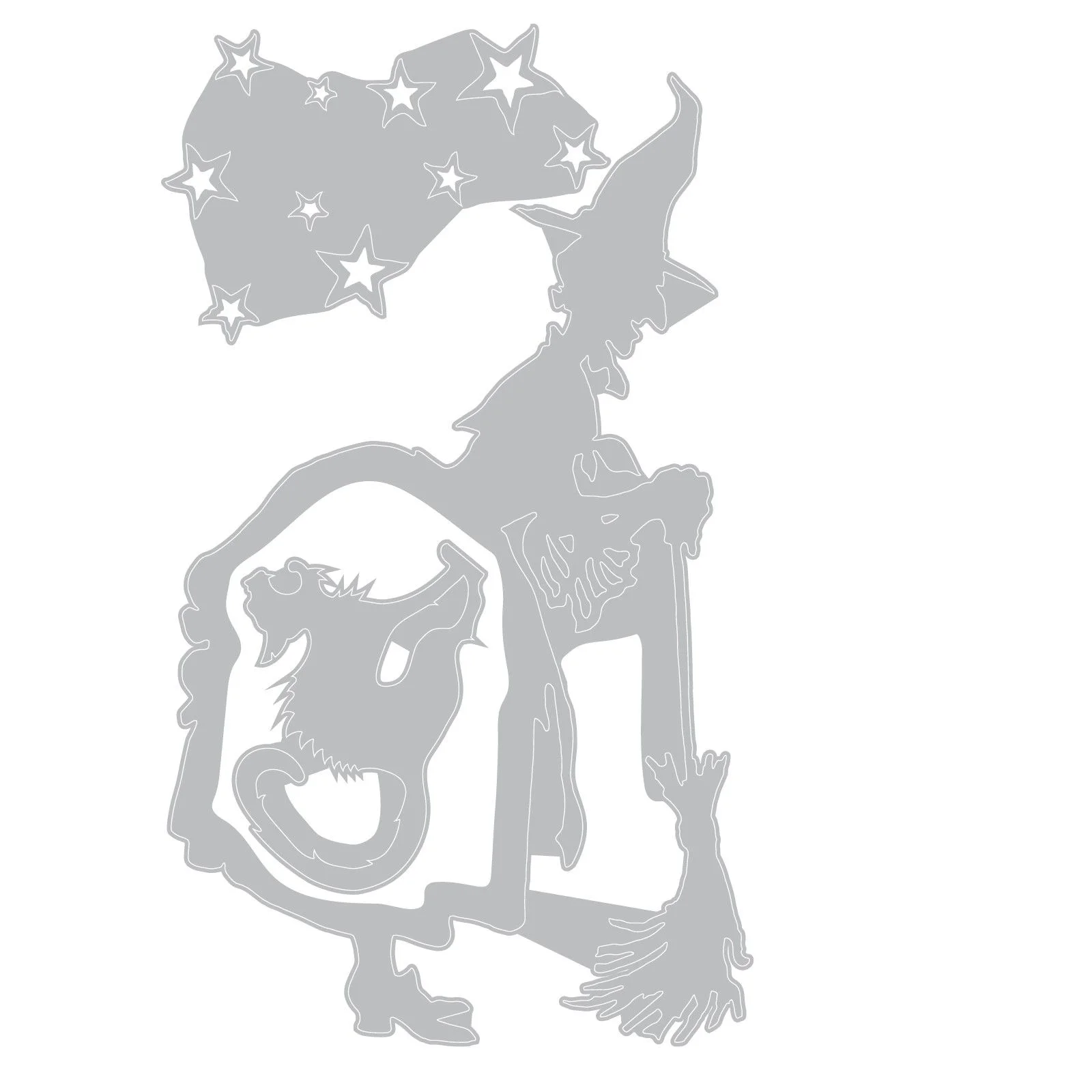 662386 Wykrojnik Sizzix • Die Set 3pcs Witchcraft by Tim Holtz-wiedźma