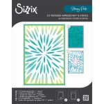 666892 Maska Sizzix z folderem 3D• 3-D TIEF & A6 Stencil Burst of Bright by Stacey Park