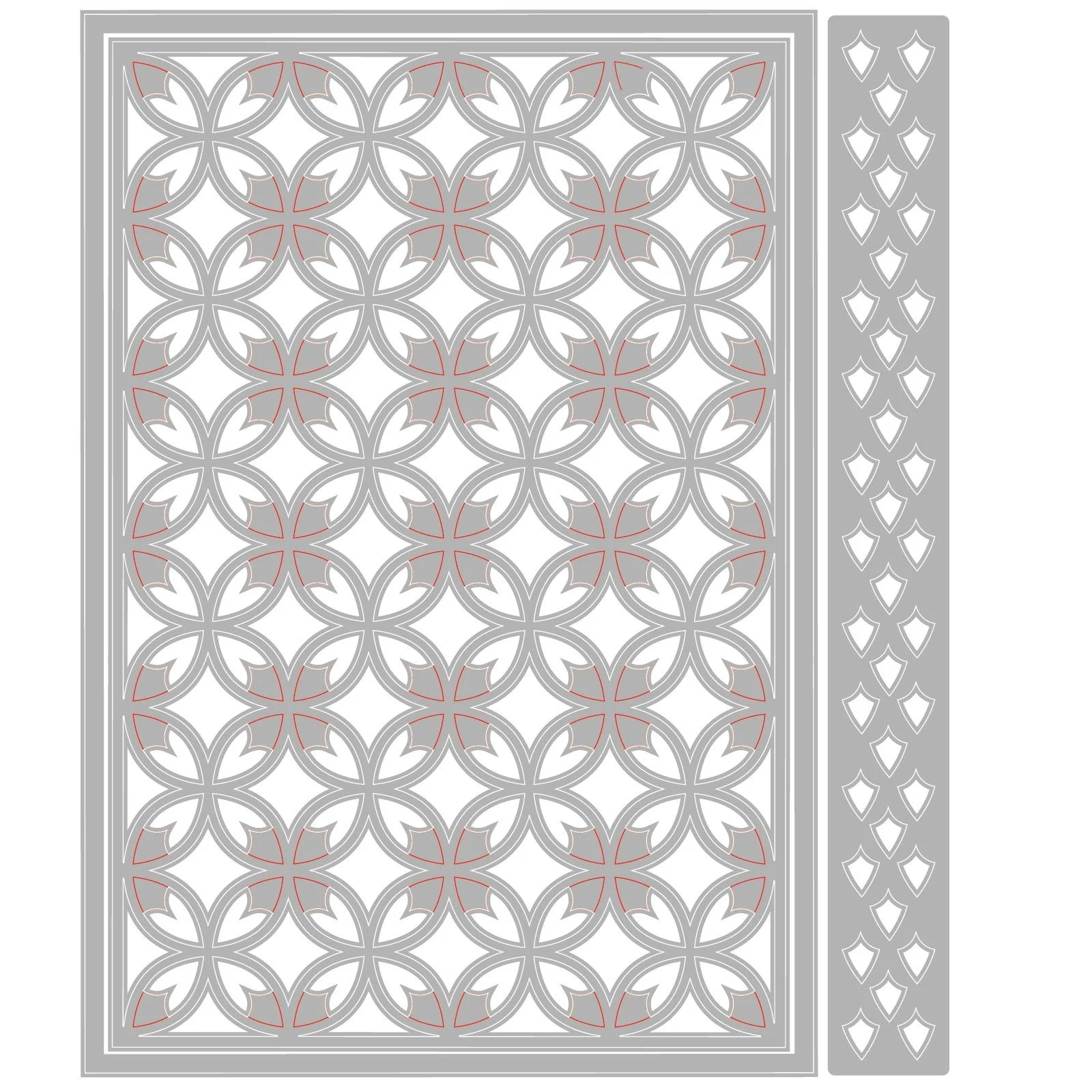 666897 Wykrojnik Sizzix • Thinlits Die Set 3pcs Wrappings & Trim Front by Stacey Park