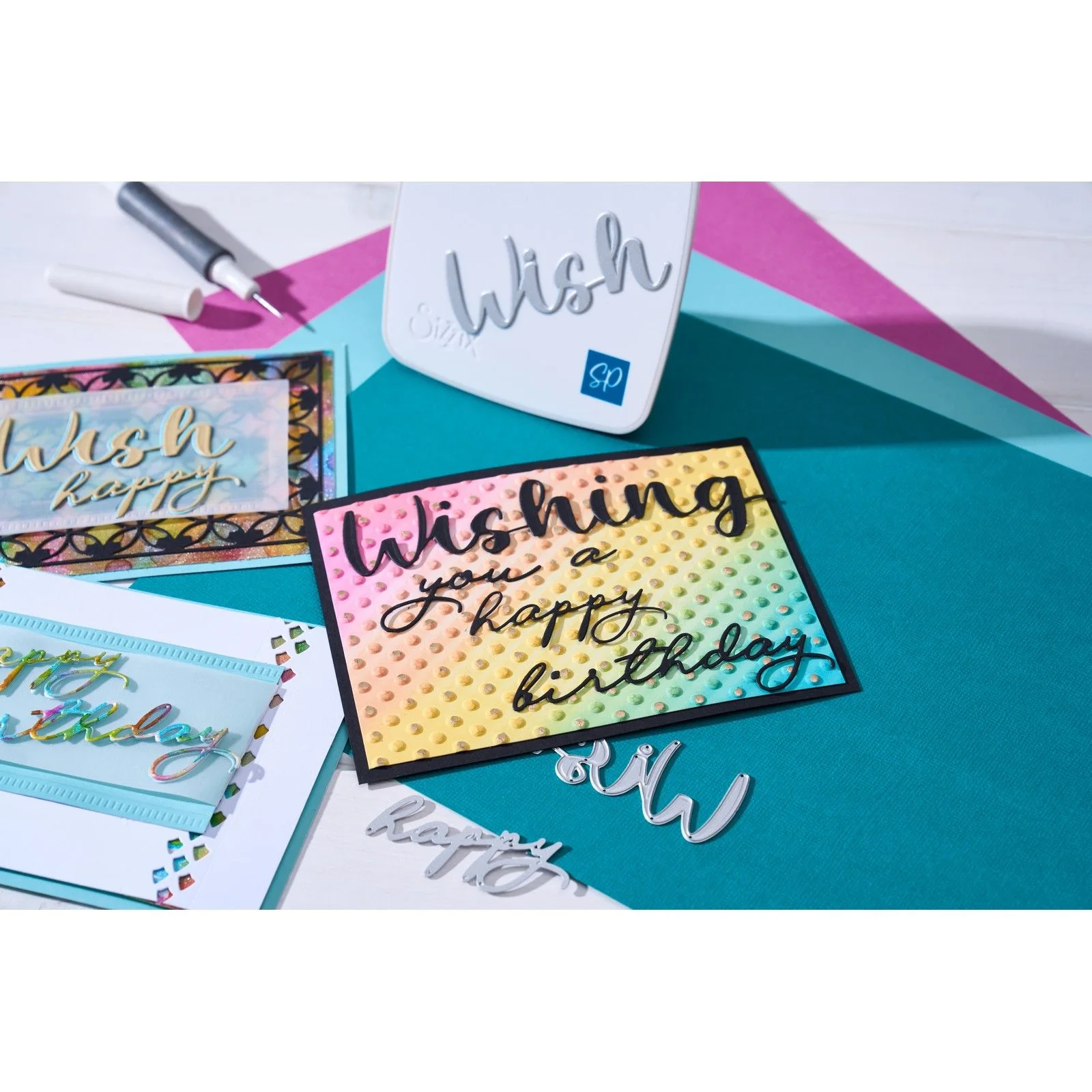 666897 Wykrojnik Sizzix • Thinlits Die Set 3pcs Wrappings & Trim Front by Stacey Park