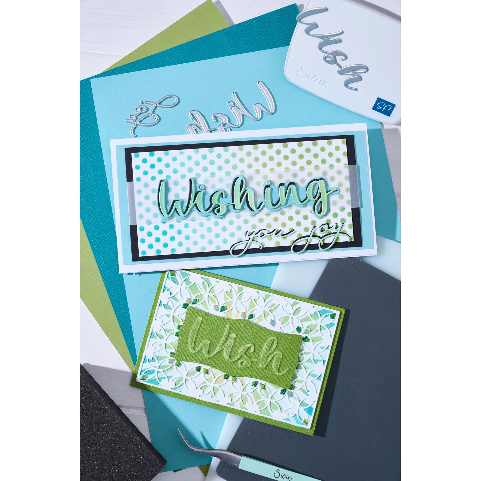 666897 Wykrojnik Sizzix • Thinlits Die Set 3pcs Wrappings & Trim Front by Stacey Park