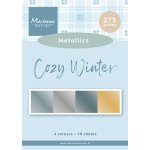 PK9214 Zestaw papierów A5 - Cozy Winter-metaliczne kolory