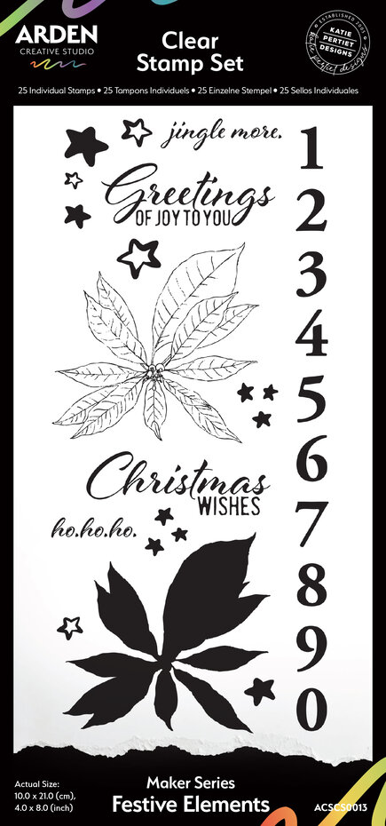 ACSCS0013 Stemple akrylowe Maker Series - Festive Elements