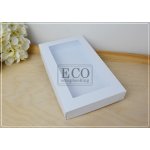 ECO-190-B Pudełko 190x110x25mm - białe z okienkiem