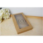 ECO-190-KR Pudełko 190x110x25mm - kraft z okienkiem