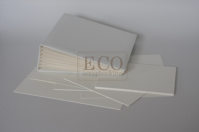 ECO-BAZYL-20BK Album Bazyl biały 200x200 - kremowych 6 KART + dodatkowe