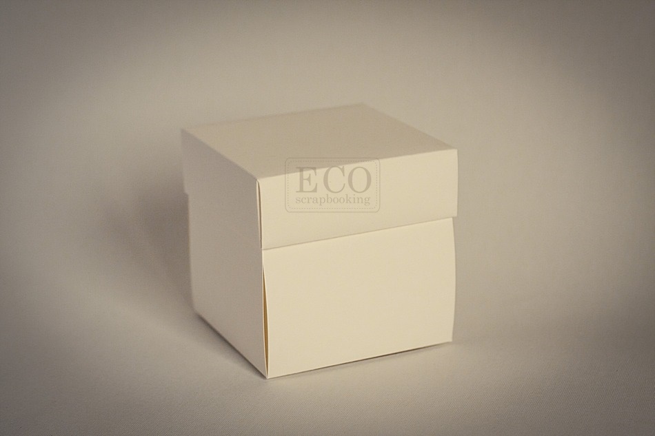 ECO-EX-K Exploding Box -kremowa- 10x10x10cm