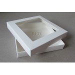 ECO-KW-K Pudełko 160x160x25mm - kremowe z okienkiem