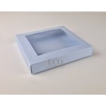 ECO-KW-N Pudełko 160x160x25mm - niebieskie z okienkiem
