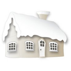 IME-037 Wykrojnik SMALL WINTER COTTAGE