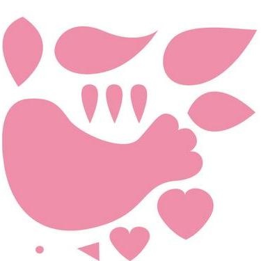  COL1301 Wykrojniki Collectables-Ptaszek