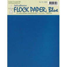 51.1093 Flockowany papier niebieski