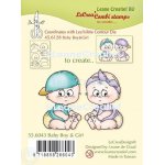 55.6043 Stemple akrylowy Leane Creatief - Baby Boy and Girl - dzieciaczki, dziewczynka, chłopiec
