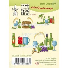 55.6838 Stemple akrylowy Leane Creatief - Wine and Beer - wino i piwo