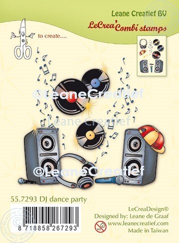  55.7293 Stemple akrylowy Leane Creatief - DJ dance party - dj, głośniki, muzyka