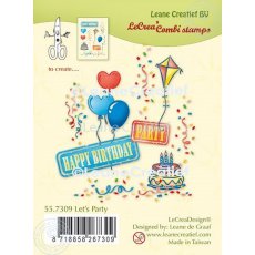 55.7309 Stemple akrylowy Leane Creatief - Let's party - party, impreza, balony