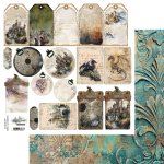 AA-LOD-11 Papier dwustronny 30x30,5cm do samodzielnego wyciecia The Legends of the Dragons/Legendy smoków