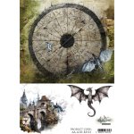 AA-LOD-RP-03 Papier ryżowy  A4 - Alchemy of Art   The Legends of the Dragons/Legendy smoków