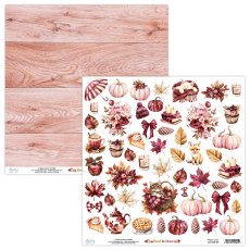 MT-RAR-09 RUST & ROSE- Mintay -papier dwustronny z elementami 30,5x30,5cm