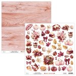 MT-RAR-09 RUST & ROSE- Mintay -papier dwustronny z elementami 30,5x30,5cm