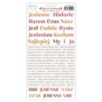 MT-RAR-13PL RUST & ROSE -MINTAY PAPERS - Naklejki - NAPISY POLSKIE