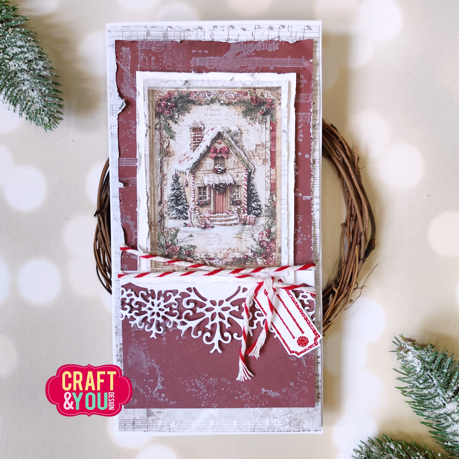 CPS-CHT30-12 Duży zestaw/big set 30,5x30,5cm Christmas Time- Craft & You Design