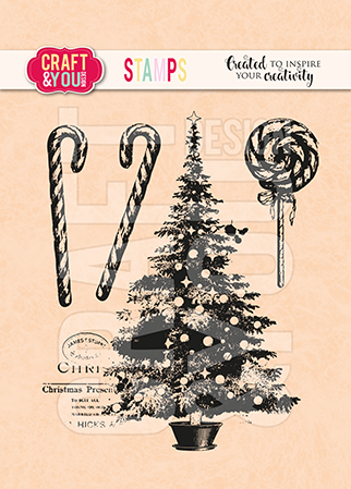 CS053 Clear Stamps Christmas Tree - Craft & You Design