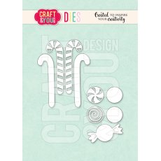 CW369 Wykrojnik /Die -Candy Canes/cukierki- Craft&You Design