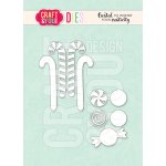 CW369 Wykrojnik /Die -Candy Canes/cukierki- Craft&You Design