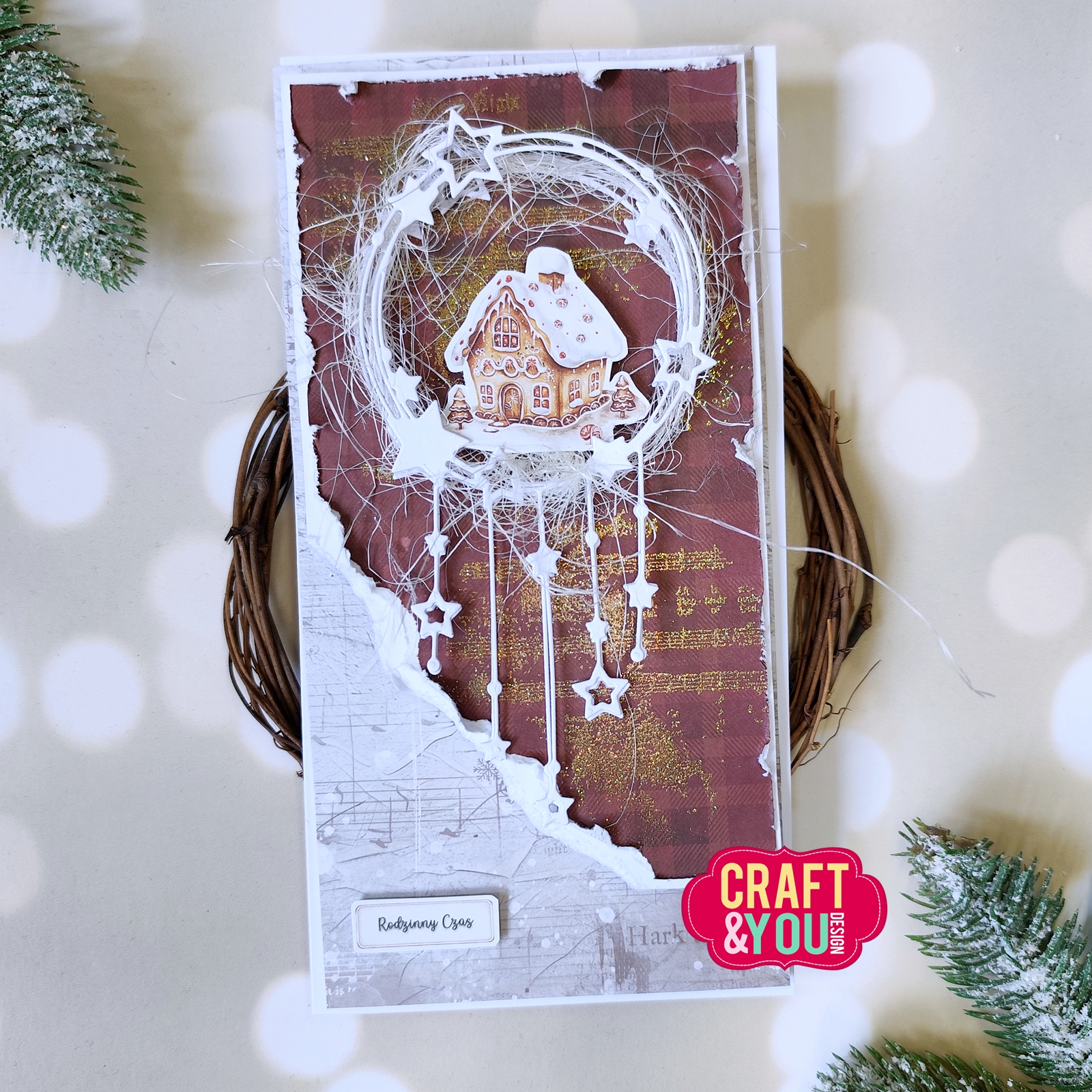 CW373 Wykrojnik /Die -Starry Wreath/wianek gwiazdki- Craft&You Design