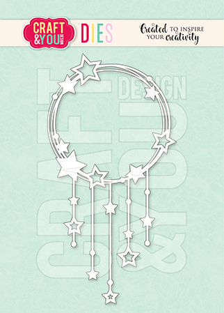 CW373 Wykrojnik /Die -Starry Wreath/wianek gwiazdki- Craft&You Design