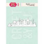 CW374 Wykrojnik /Die -Village Border/zimowa wioska border-Craft&You Design