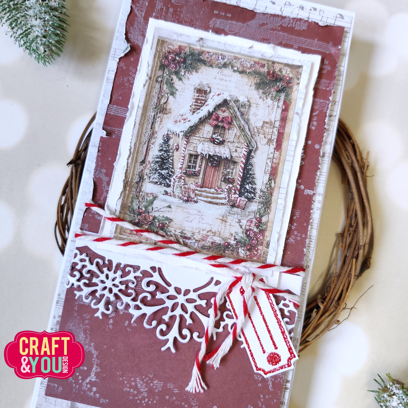 CW375 Wykrojnik /Die -Snowflakes Border/śnieżynkowy border-Craft&You Design