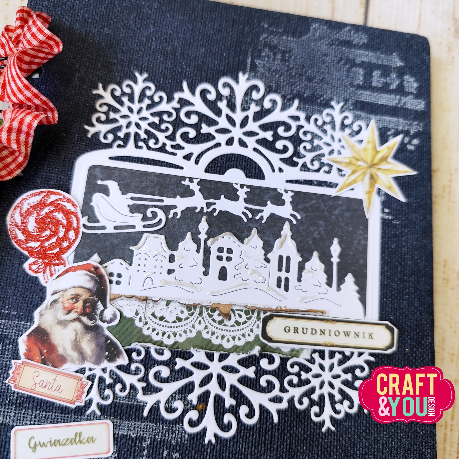 CW376 Wykrojnik /Die -Winter Frame/zimowa ramka-Craft&You Design