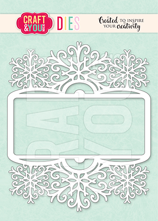 CW376 Wykrojnik /Die -Winter Frame/zimowa ramka-Craft&You Design