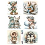 FB2504 Arkusz A4 -Marianne Design -by Fairybells- Cosy Winter