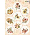 VK9637 Arkusz A4 -Marianne Design -   Autumn Flowers
