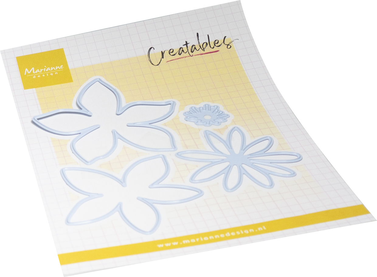 LR0930 Wykrojnik Marianne Design - Creatable - Fantasy Flowers -kwiat
