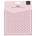 3625-0117 Maska  (15x15cm ) -Holly Leaves-ostrokrzew